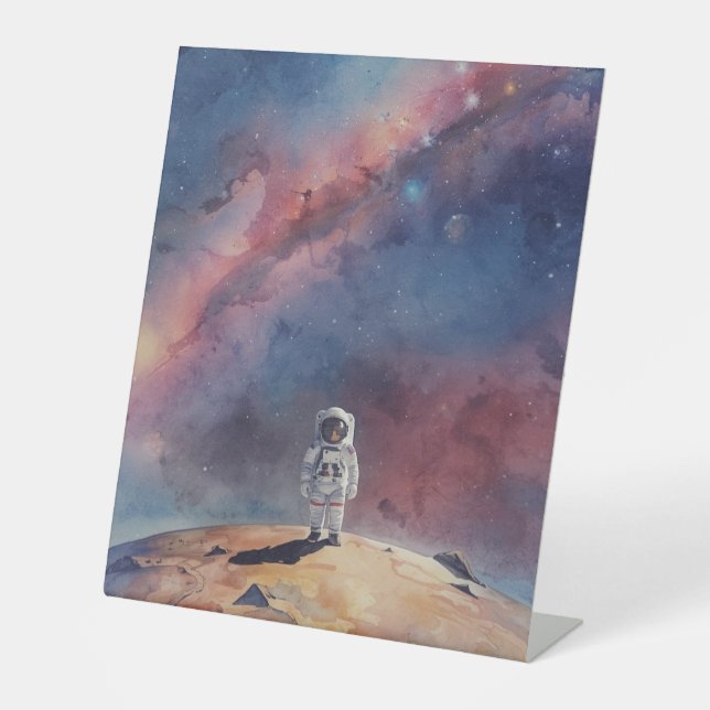 Signe De Table Astronaut Out in Space (Recto)