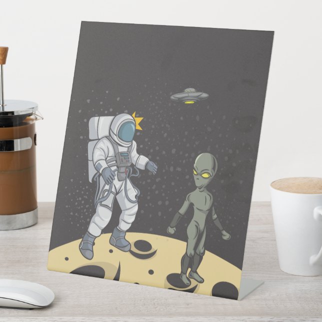 Signe De Table Astronaute et alien (In SItu)