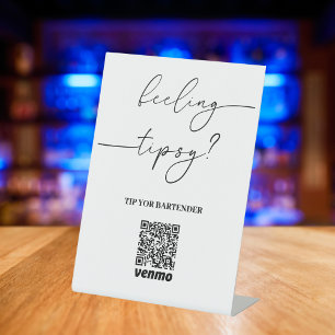 Signe De Table Astuce moderne Votre barman Code QR App Mode de pa