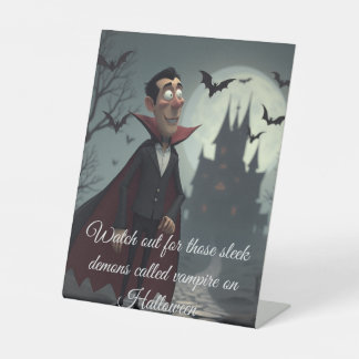 Signe De Table Attention à ces vampires élégants