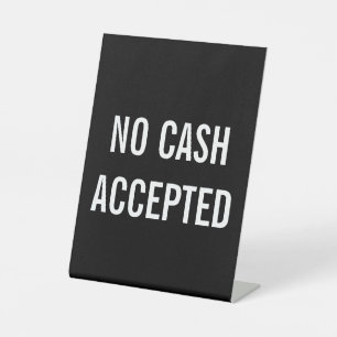 Signe De Table Aucun encaissement accepté