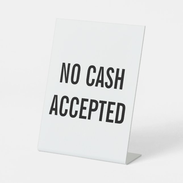 Signe De Table Aucun encaissement accepté (Recto)