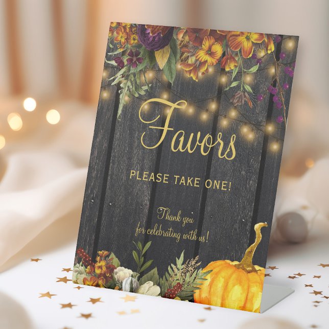 Signe De Table Automne automne bois rustique mariage faveurs sign (Créateur téléchargé)