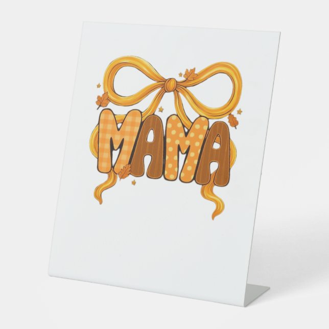 Signe De Table Automne Coquette Mama - Cosy Automne esthétique av (Recto)