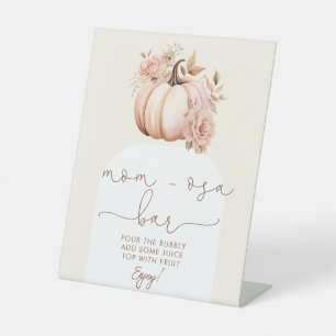 Signe De Table Automne Floral Citrouille Baby shower Maman-osa Ba