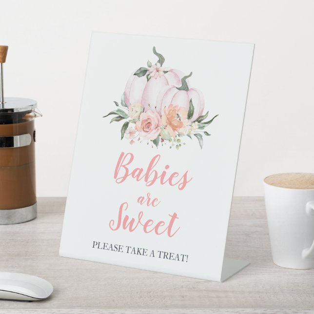 Signe De Table Automne Floral Petits Citrouilles sucreries et fri (In SItu)