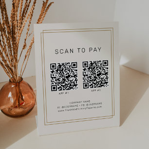 Signe De Table AVERY Chic Or Noir Entreprise 2 Applications Scann