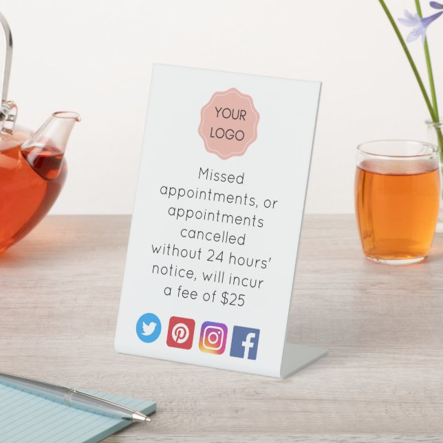 Signe De Table Avis d'annulation pour l'enseigne de salon ou de p (In SItu)