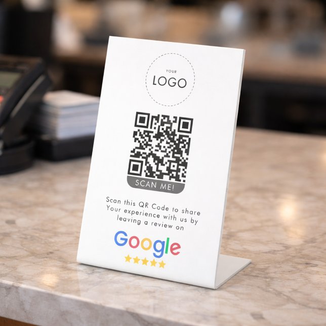 Signe De Table Avis d'entreprise sur Google Code QR de notation (Créateur téléchargé)