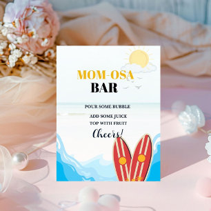 Signe De Table Baby beach surf board baby shower Signal favori