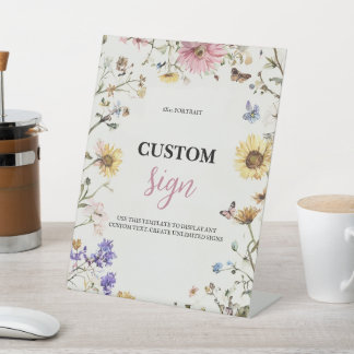 Signe De Table Baby in Bloom 8x10 Table personnalisée Top