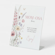 Baby in Bloom Momosa Wildflowers Sign