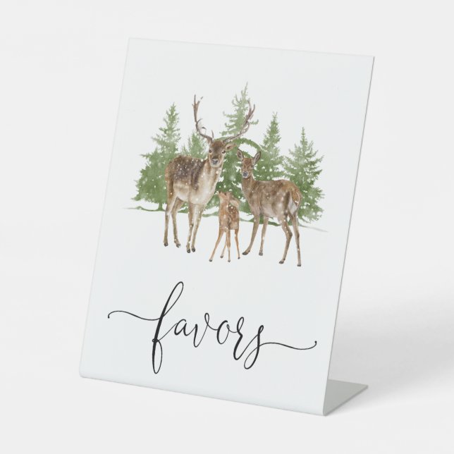 Signe De Table Baby It's Cold Outside Baby shower Favors (Recto)