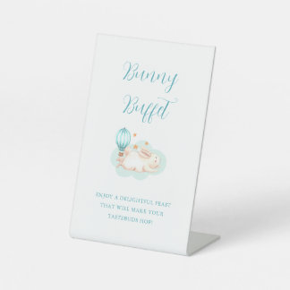 Signe De Table Baby shower bleu Bunny Dreams