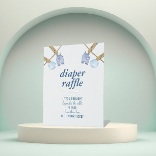 Signe De Table Baby shower Blue Jean Tablette de carafe de couc