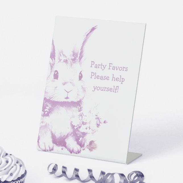 Signe De Table Baby shower Bunny mignon (Créateur téléchargé)