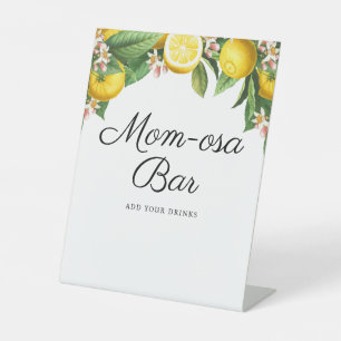 Signe De Table Baby shower Citrus - barre Maman-Osa