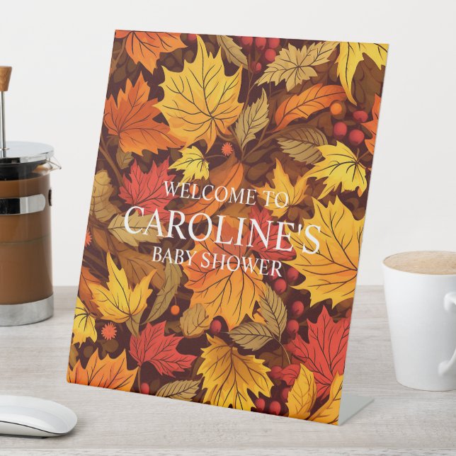 Signe De Table Baby shower d'automne (In SItu)