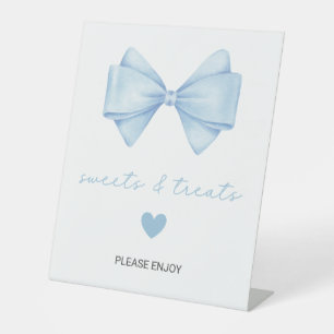 Signe De Table Baby shower de boue bleue sucreries et friandises