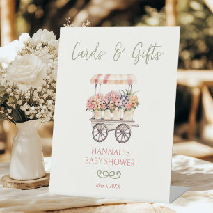 Signe De Table Baby shower de cartes et cadeaux cultivés localeme