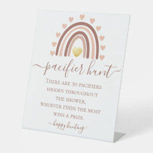 Signe De Table Baby shower de chasse au Pacifique