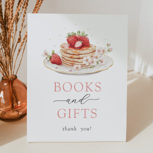 Signe De Table Baby shower de fraise Brunch Books et cadeaux