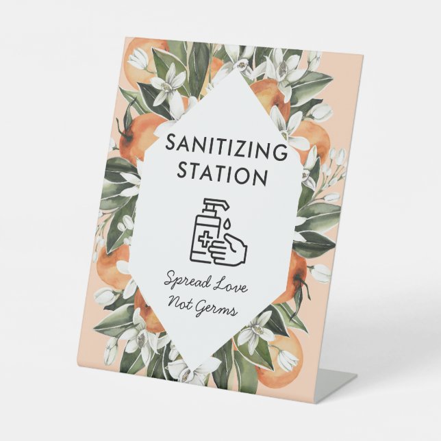 Signe De Table Baby shower de la station de nettoyage à thème Lit (Recto)