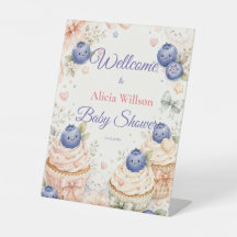 Baby Shower Fantaisiste aux Bleuets