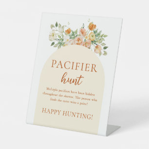 Signe De Table Baby shower Fleur sauvage de printemps Jeu de chas