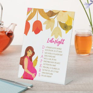 Signe De Table Baby shower maman enceinte