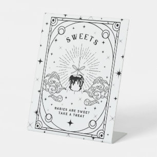 Signe De Table Baby shower noir et blanc Table de dessert sucrée