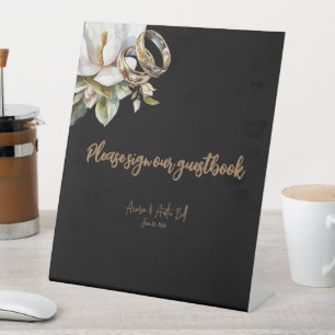Signe De Table Bagues Mariages Magnolia Blanches Signez Notre Liv