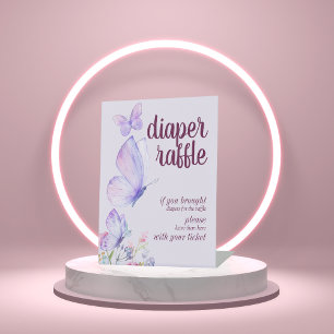 Signe De Table Baisers à papillon   Broche de couches pourpre