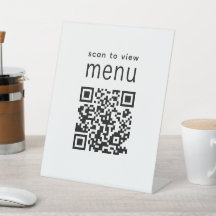 Balayer vers le menu QR Restaurant Moderne