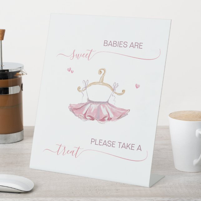 Signe De Table Ballerina Babies sont baby shower doux faveur trai (In SItu)