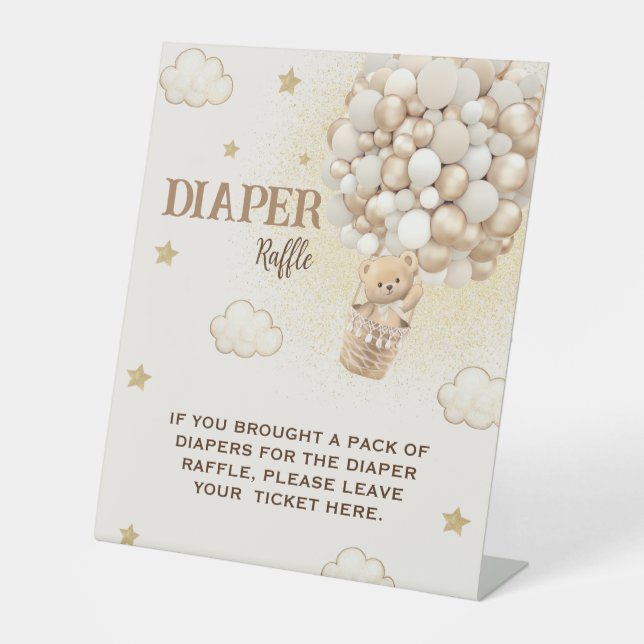 Signe De Table Ballons d'ours en peluche de rapaces (Recto)