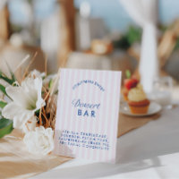 Bar à dessert Rose Poudré et Bleu Nuit Enterrement