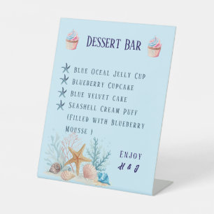 Signe De Table Bar à desserts de mariage sur le thème de l'amour
