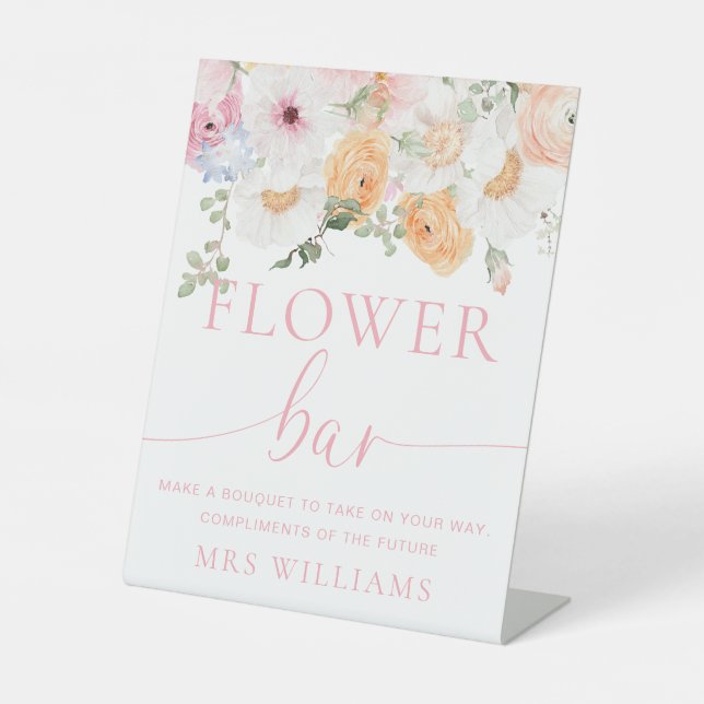 Signe De Table Bar à fleurs Millie Floral (Recto)