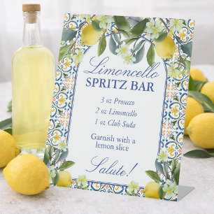 Signe De Table Bar à Limoncello Spritz Mariage italien sous le si