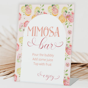 Signe De Table Bar à Mimosa pour Brunch de Mariage