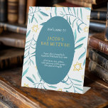 Signe De Table Bar Bat mitzvah Mariage juif Botaniques Personnali<br><div class="desc">Parfait signe personnalisé pour un bat mitzvah, bar mitzvah ou toute autre célébration juive ! L'aquarelle faite à la main pour vous! ENTIÈREMENT PERSONNALISABLE ! Cliquez sur "Personnaliser" ci-dessus pour modifier le texte. Cliquez sur "modifier à l'aide de l'outil de conception" pour ajuster les polices, les couleurs et les placements...</div>