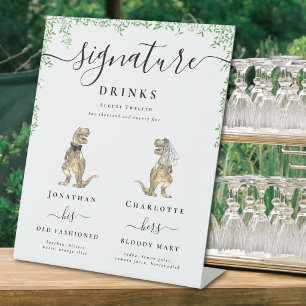 Signe De Table Bar de boissons signatures pour le mariage de la m