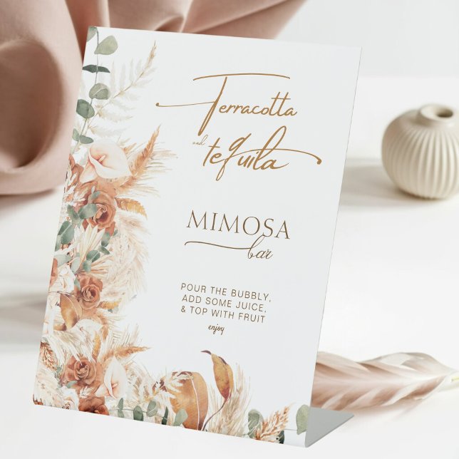 Signe De Table Bar de dégustation de Mimosa à la tequila et terre (Créateur téléchargé)