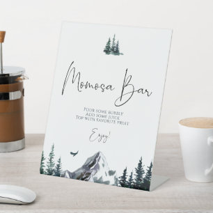 Signe De Table Bar Forest Mountain Baby shower Moms