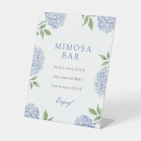Bar Mimosa à la frontière simple des hortensias bl