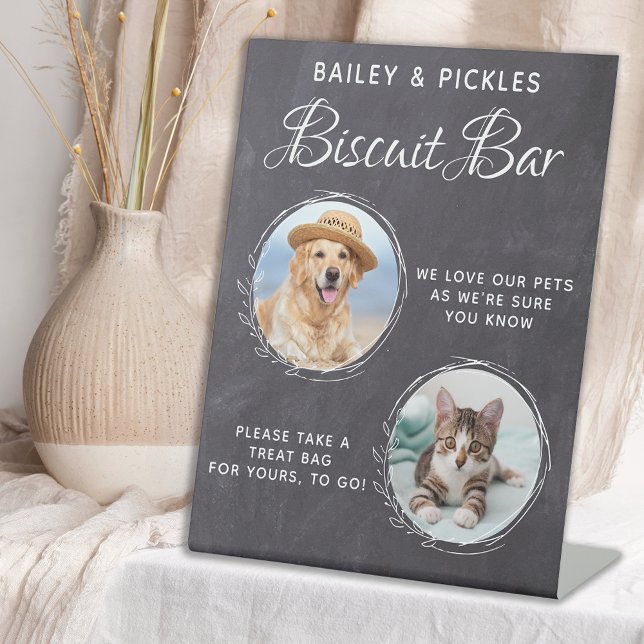 Signe De Table Barre de biscuits personnalisés pour chiens pour m (Créateur téléchargé)