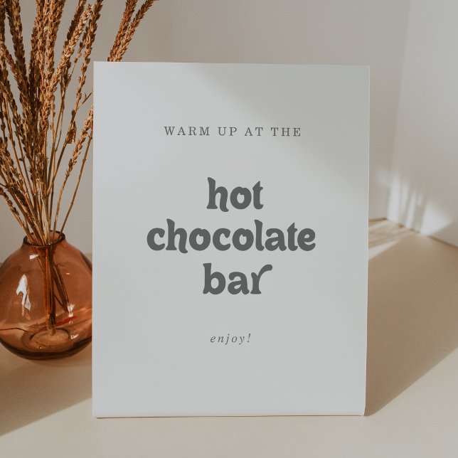 Signe De Table Barre de chocolat chaud simple et formel (Créateur téléchargé)