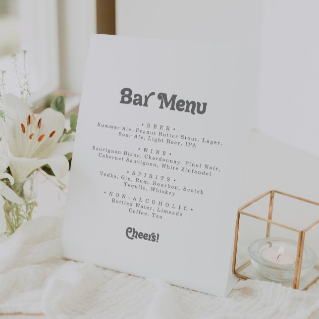 Signe De Table Barre de mariage simple et formelle (Créateur téléchargé)