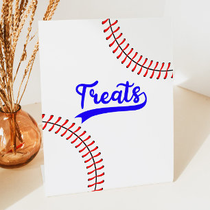 Signe De Table Baseball Sports Red Blue Party Traite Table